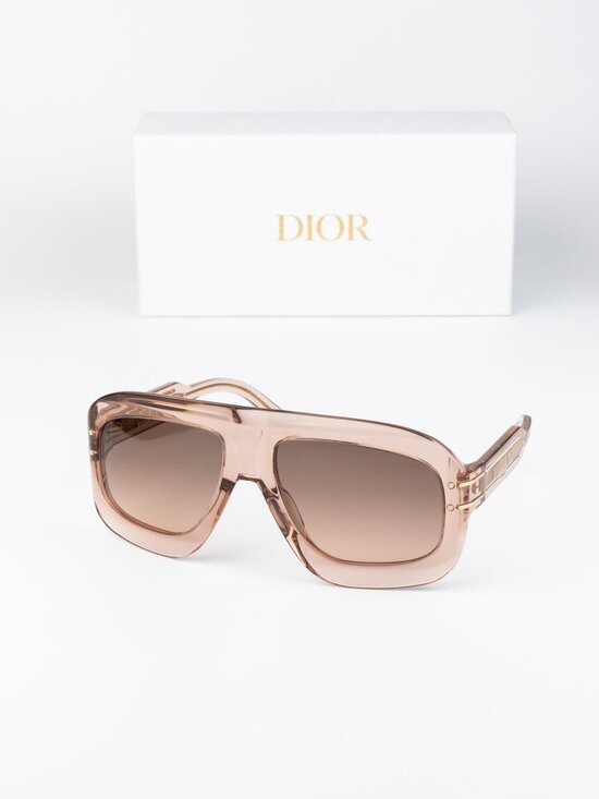 Dior Women Sunglasses Transparent Pink Gradient Shield DIORSIGNATURE M1U 40F1 main image 6